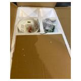 Hunter 44" Dempsey Low Profile with Light Fresh White Ceiling Fan with Light with Handheld Remote