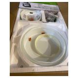 Hunter 44" Dempsey Low Profile with Light Fresh White Ceiling Fan with Light with Handheld Remote