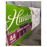 Hunter 44" Dempsey Low Profile with Light Fresh White Ceiling Fan with Light with Handheld Remote