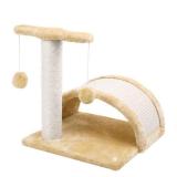 TOYSBOOM Cat Scratching Post for Indoor Cats - 3 in 1 Cat Scratcher with Natural Sisal Scratch Bridge and Intractive Toy Balls - 15