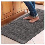 KMAT Kitchen Mat Cushioned Anti-Fatigue Floor Mat Waterproof Non-Slip Standing Mat Ergonomic Comfort Floor Mat Rug for Home,Office,Sink,Laundry,Desk 20"(W) x 39"(L),Grey