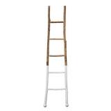 Creative Co-Op Dipped Decorative Wood Ladder, White