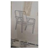 ARCAN DINING CHAIRS WALNUT COLOR (