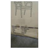 ARCAN DINING CHAIRS WALNUT COLOR (