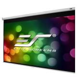 Elite Screens - Manual B Series 100" Pull-Down Projector Screen - White