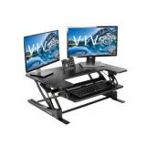 VIVO DESK-V000V - Standing desk converter - black