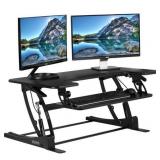 VIVO DESK-V000V - Standing desk converter - black