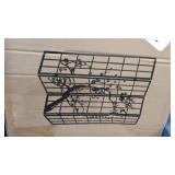 Roundhill Furniture Japanese Plum Blossom 4 Panel Room Divider, 71" Tall, Black