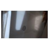 Dekor Sinks 70100Q Northampton Composite Granite Single Bowl Kitchen Sink with One Hole, 33", Soft White