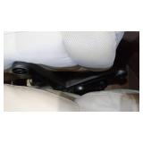 IVORY COLORED OFFICE CHAIR SWIVEL ON CASTERS