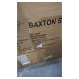 35" Alayna Wide Round Wood Dining Table Walnut - Baxton Studio