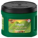 6 Folgers Simply Smooth Decaf Coffee 23oz