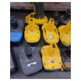 Lot of Dewalt Batteries and Drill