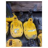 Lot of Dewalt Batteries and Drill