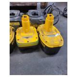 Lot of Dewalt Batteries and Drill