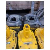 Lot of Dewalt Batteries and Drill