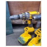 Lot of Dewalt Drills and Batteries