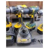 Lot of Dewalt Drills and Batteries