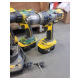 Lot of Dewalt Drills and Batteries