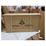 48-inch Wintry Pine Wreath with Clear Lights - 48 inches diameter x 7 inches deep- Retail:$163.99