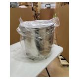 53Qt Stainless Steel Stock Pot with Steamer Basket- Retail:$109.99