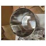 53Qt Stainless Steel Stock Pot with Steamer Basket- Retail:$109.99