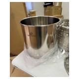53Qt Stainless Steel Stock Pot with Steamer Basket- Retail:$109.99