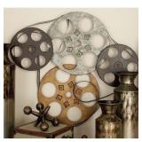Multi Iron Vintage Wall Decor Entertainment 22 x 25 x 2