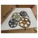 Multi Iron Vintage Wall Decor Entertainment 22 x 25 x 2