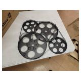 Multi Iron Vintage Wall Decor Entertainment 22 x 25 x 2