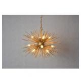 Y-Decor 12 Light Chandelier in Gold finish- Retail:$227.49