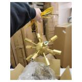 Y-Decor 12 Light Chandelier in Gold finish- Retail:$227.49