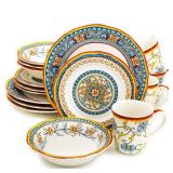 Euro Ceramica Duomo 12 Piece Stoneware Dinnerware Set (Service for 4)- Retail:$137.49