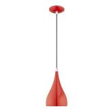 Livex Lighting Metal Shade 1-Light Mini Pendant - 6.25"Dia. x 17"-75"Adj. H - 6.25"Dia. x 17"-75"Adj. H- Retail:$79.90