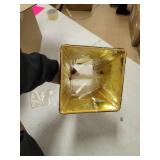 Cloth & Wire Slant Square Bell Hardback Lampshade, Bulb Clip, Black