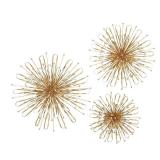 Studio 350 Metal Gold Wll Decr Set of 3, 16 inches, 20 inches, 24 inches D- Retail:$75.98