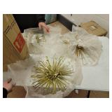 Studio 350 Metal Gold Wll Decr Set of 3, 16 inches, 20 inches, 24 inches D- Retail:$75.98