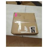 SomerTile Metro Penny White with Black Flower 9.75" x 11.5" Porcelain Mosaic Floor and Wall Tile- Retail:$176.49