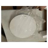 Kate and Laurel Lipton Round Decorative Tray with Metal Handles