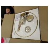 Landry 1 Light Pendant - Matte White + Rubbed Brass- Retail:$242.00