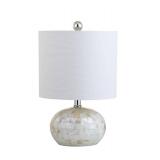 Wilson 16" Seashell LED Table Lamp, Ivory by JONATHAN Y