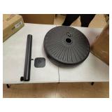 Bonosuki Patio Umbrella HDPE Base 50lbs Round Water Filled Stand - 19.7"