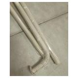 36-72 - Distressed White ATI Home Holden Wrap Around 1 Curtain Rod