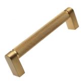 GlideRite Satin Gold Solid Knurled Center 5-inch Bar Pull (Set of 10)- Retail:$121.99