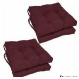 Blazing Needles 16-inch Square Chair Cushion (Set of 4)- Retail:$85.49