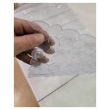 Anti-Slip Pebble Bath Mat, Clear 14x30