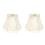 Royal Designs Flare Bottom Outside Corner Scalloped Basic Lamp Shade, Eggshell, 9" x 16" x 12"- Retail:$164.99