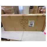 FirsTime & Co. Oxford Farmhouse Factory Cart Console Table, American Crafted, Weathered Brown, 50 x 21.5 x 30 in, (70186)