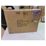 Rectangular Bathroom Pharmacy Metal Wall Mirror With Shelf Jet Black - Exact Size