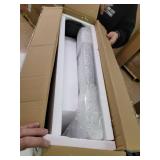 Rectangular Bathroom Pharmacy Metal Wall Mirror With Shelf Jet Black - Exact Size